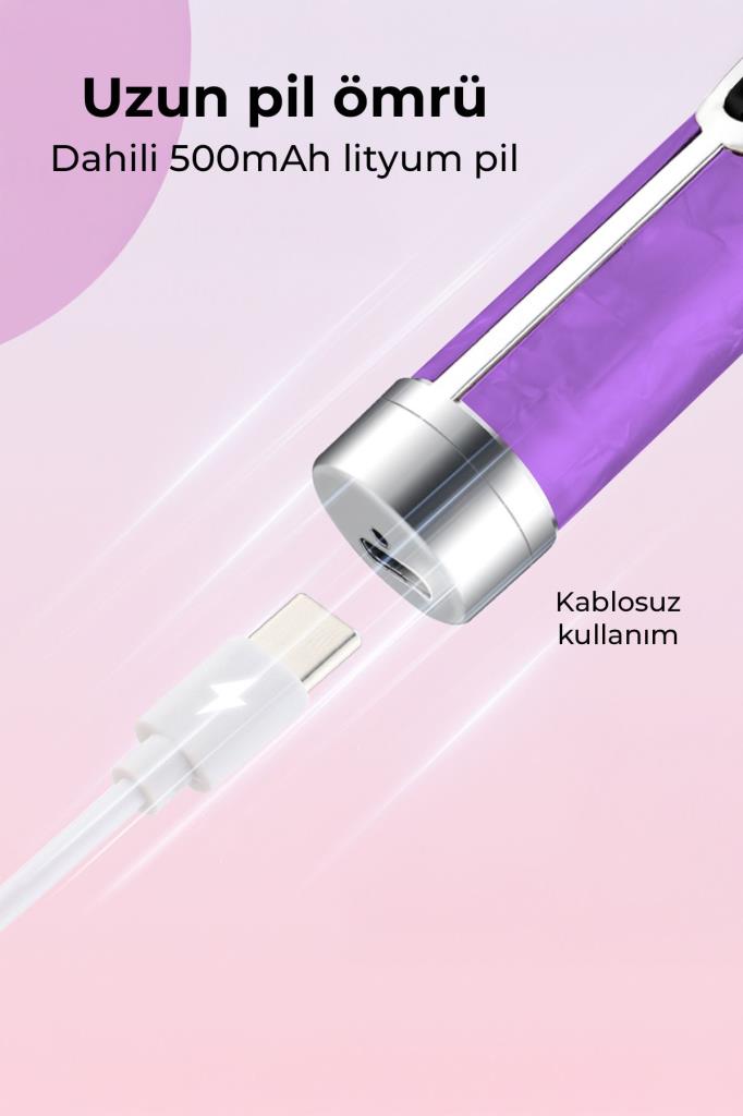 Şarjlı Taşınabilir 12 Parça Tırnak Manikür Pedikür Törpü Makinesi