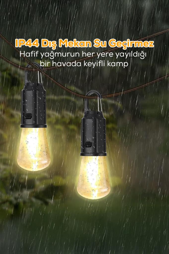 Şarjlı Taşınabilir Oval Şekilli Ampul 1 ADET