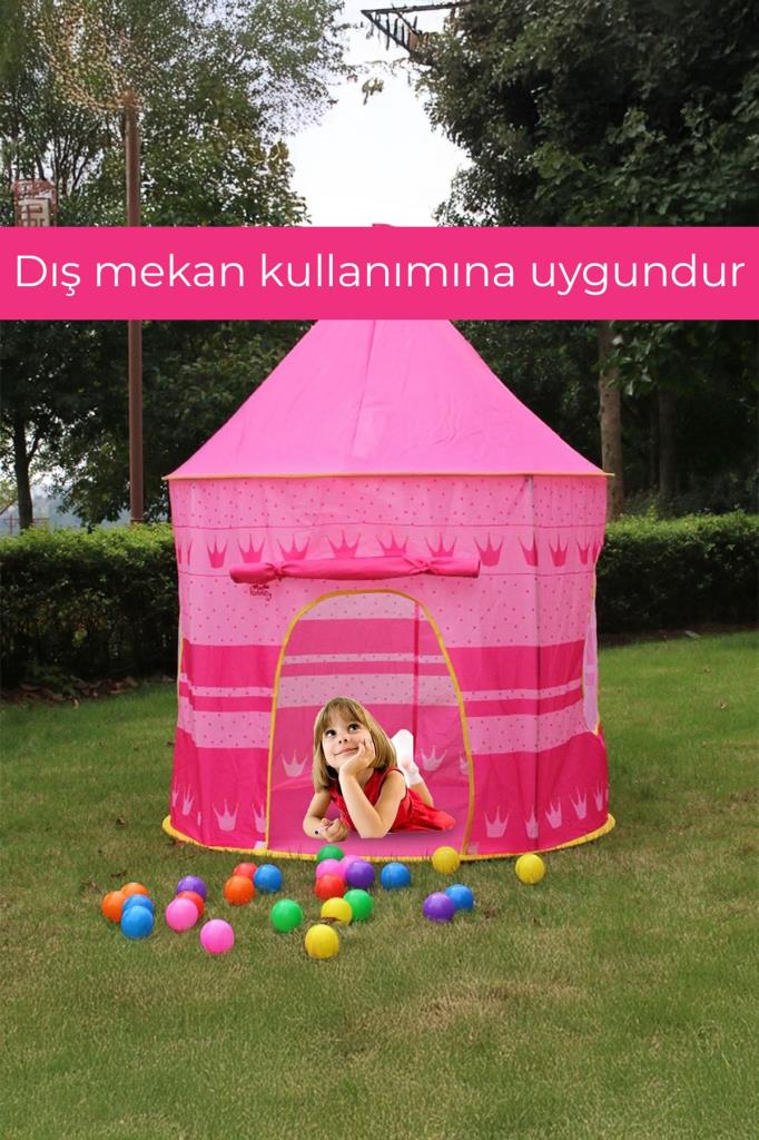 Şato Şekilli Katlanabilir Çocuk Oyun Çadırı