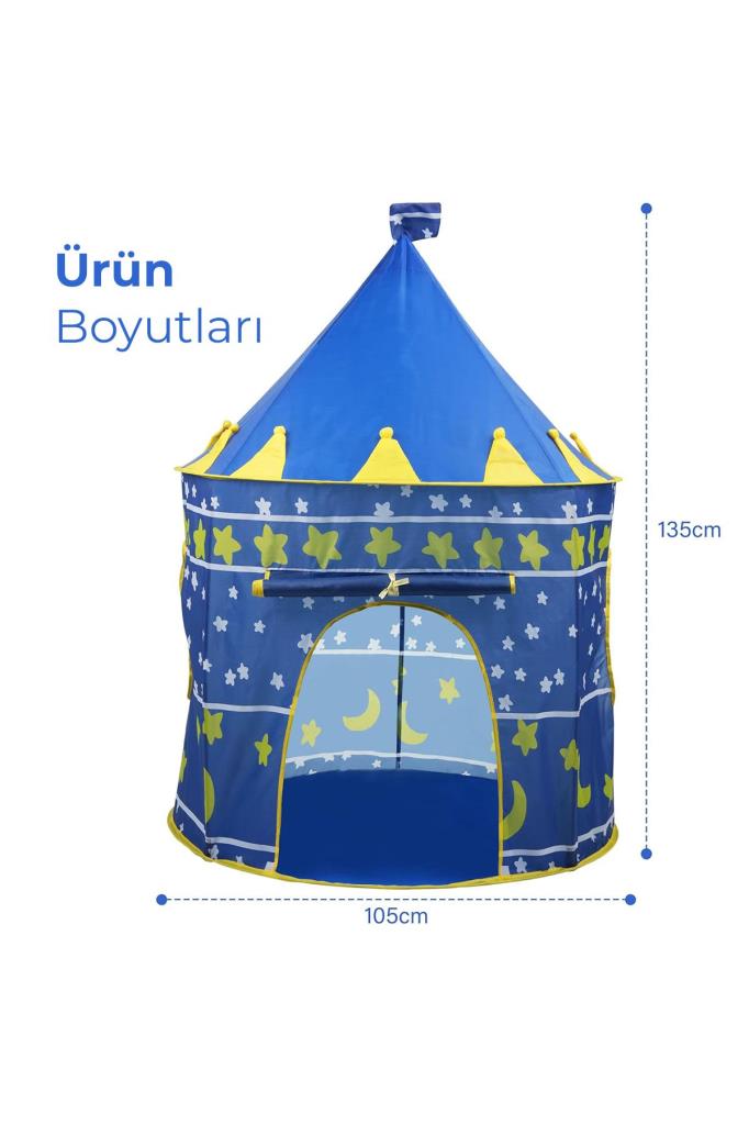 Şato Şekilli Katlanabilir Çocuk Oyun Çadırı