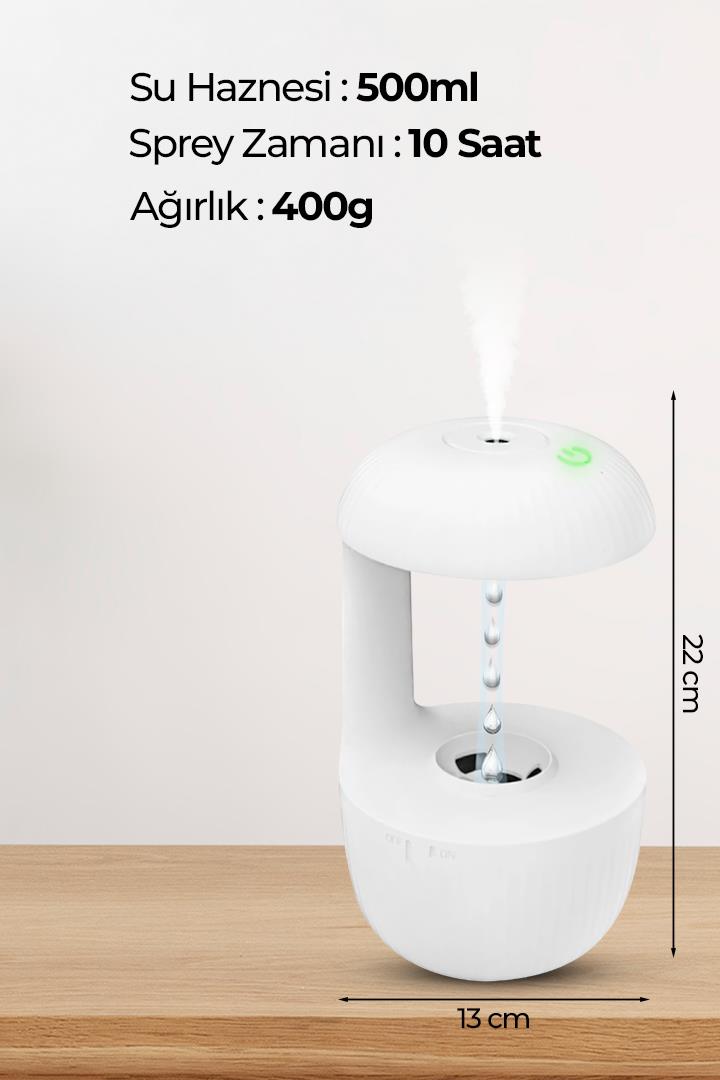 Şelale Tasarım Tanecikli Su Akıtan Şelale Görünüm Buhar Makinesi