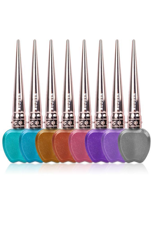 Simli 8'li Renkli Elma Ambalajlı Eyeliner