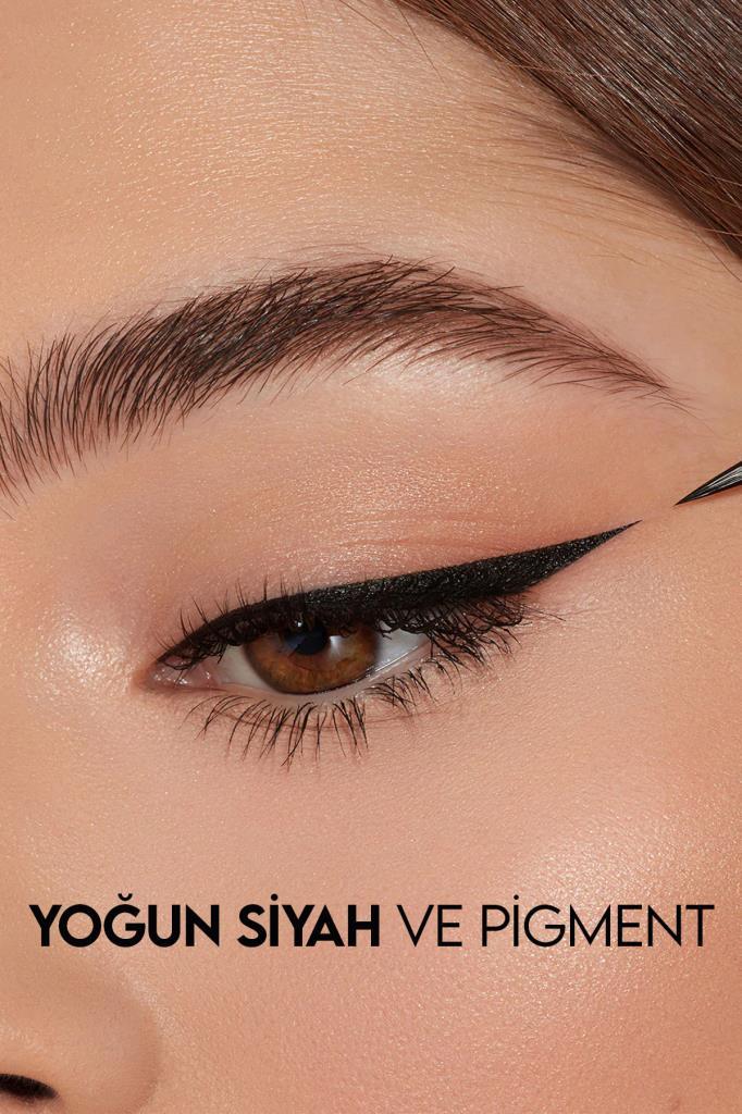 Siyah Kaş Kalemi - İnci Aksesuarlı Eyeliner- Vücut Simi Seti