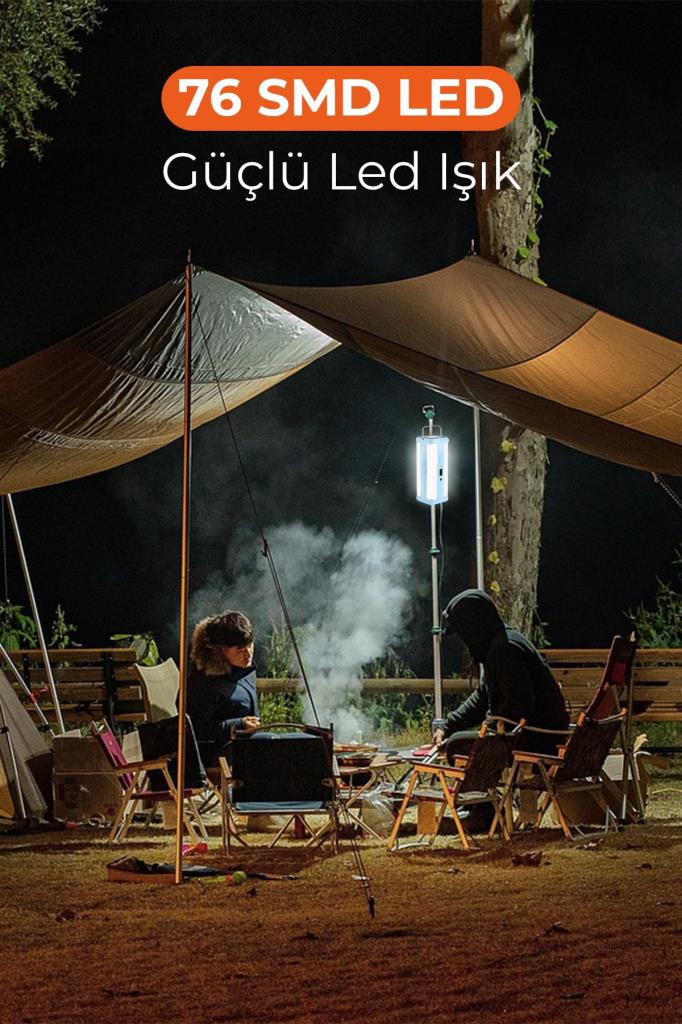 Solar Enerjili Asılabilir LED Kamp Lambası