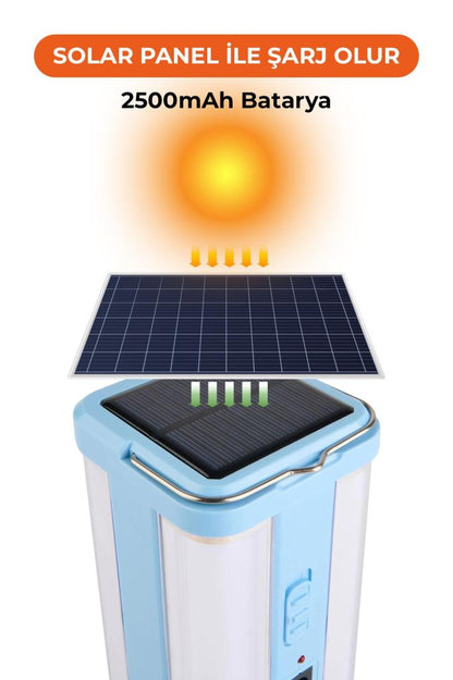 Solar Enerjili Asılabilir LED Kamp Lambası