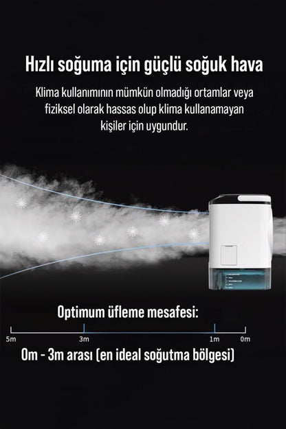 Su Ve Buz Hazneli Mini Soğutucu Klima