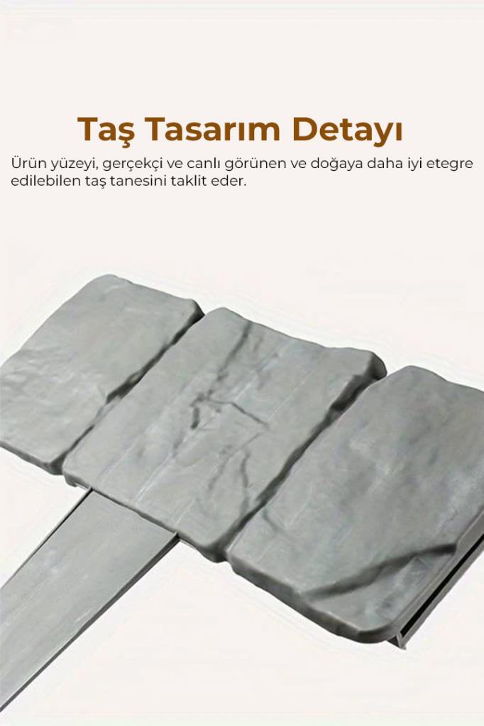 Taş Görünümlü Bahçe Çiti