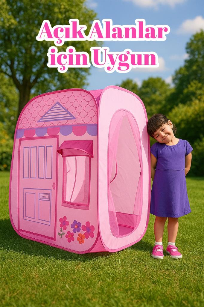 Taşıma Çantalı Pencereli Çocuk Oyun Çadırı