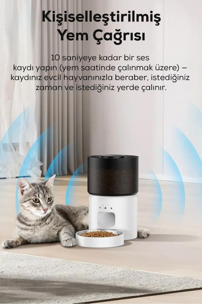 Uzaktan Bağlantılı Otomatik Evcil Hayvan Mama Makinesi
