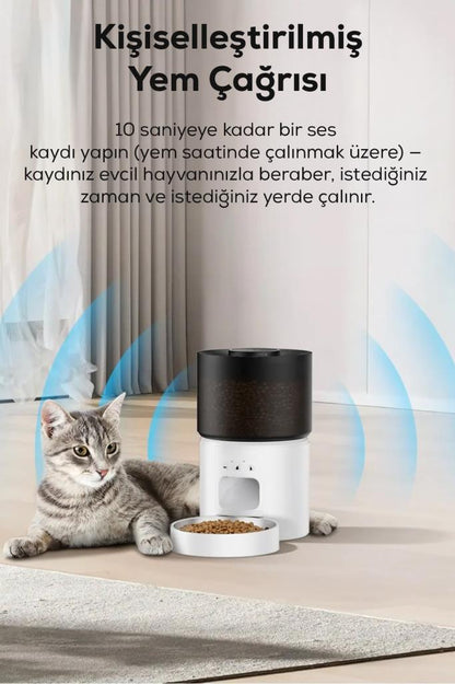 Uzaktan Bağlantılı Otomatik Evcil Hayvan Mama Makinesi