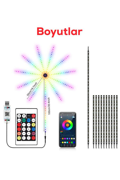 Uzaktan Kumandalı Uzun Şerit RGB LED Işık