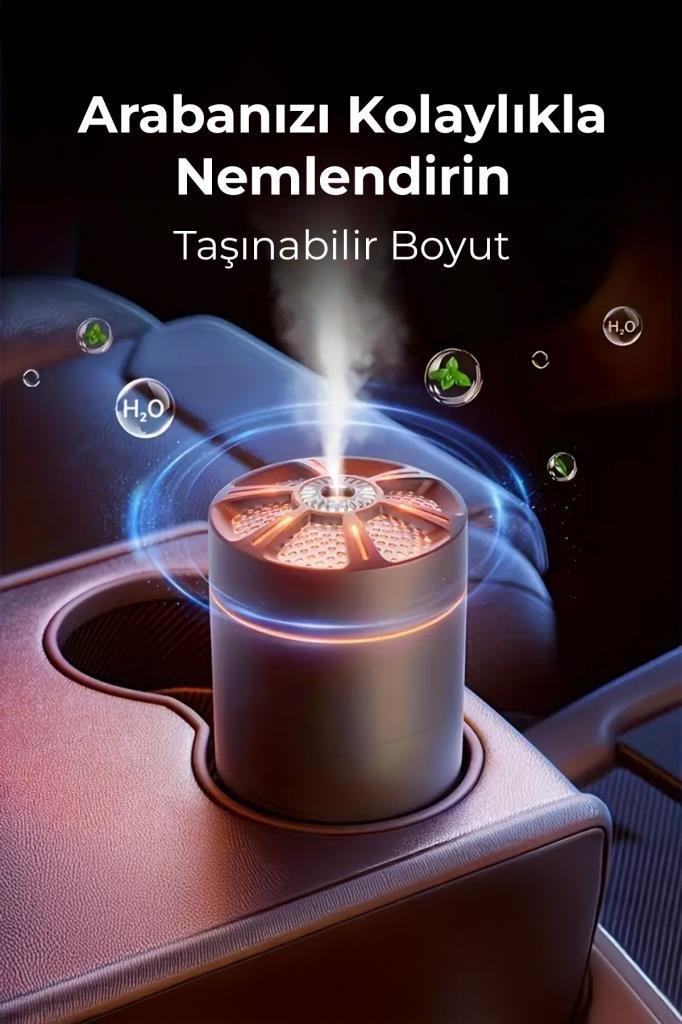 Yuvarlak Petek Tasarımlı RGB Buhar Makinesi 180ML